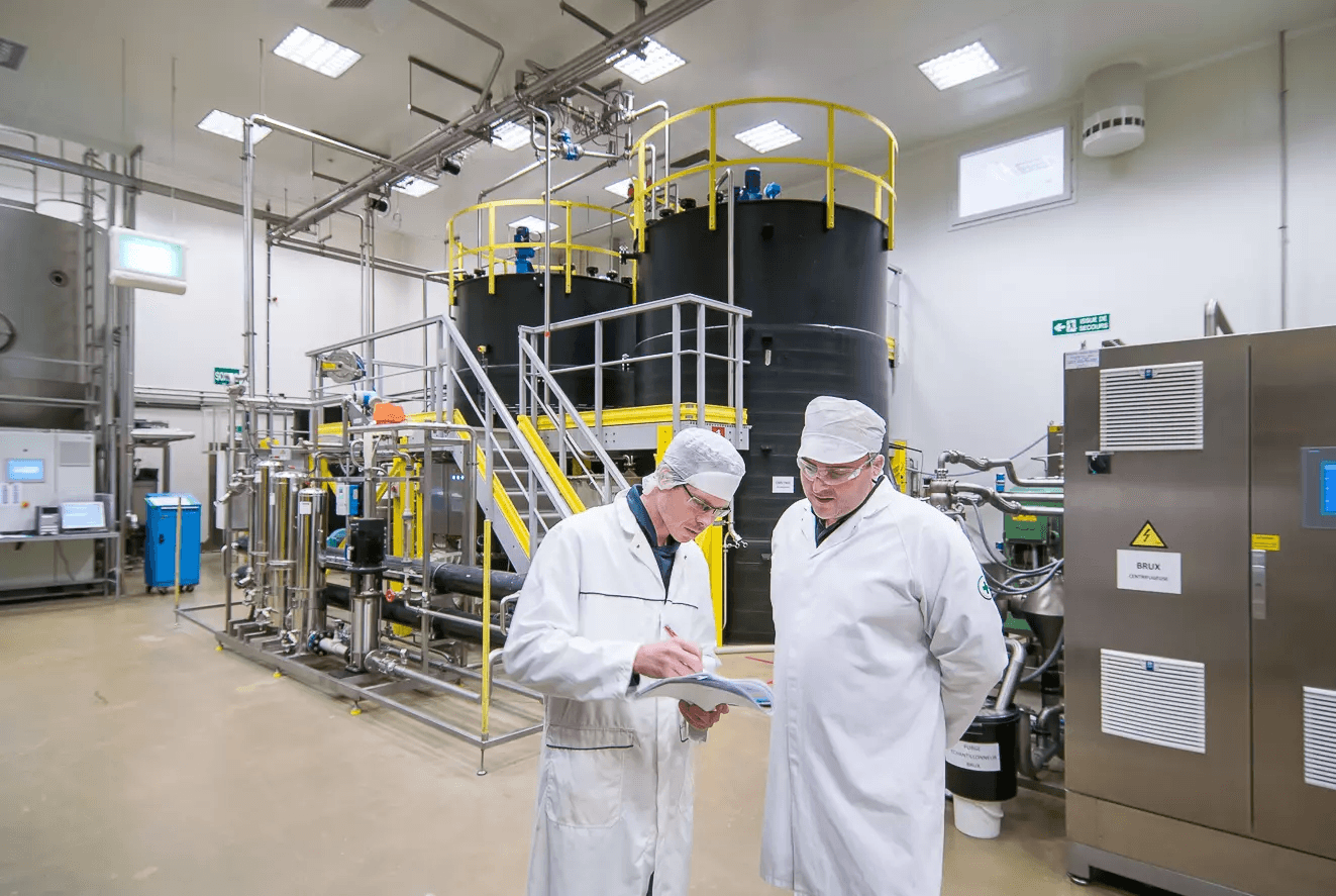 Kitozyme researcher at work in the laboratory